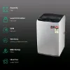 Picture of LG 7Kg Top Load Washing Machine, Smart Inverter Motor, Middle Free Silver