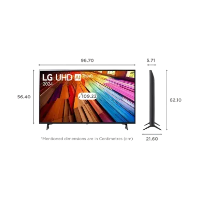 Picture of LG 108 cm (43) LG UHD AI UT80 4K Smart TV 2024