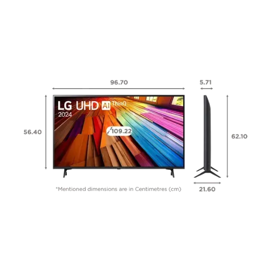 Picture of LG 108 cm (43) LG UHD AI UT80 4K Smart TV 2024