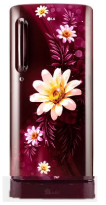Picture of LG 185L 3 Star Direct-Cool Single Door Refrigerator (GL-D201ASHD, Moist 'N' Fresh)