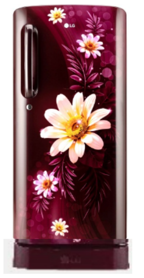 Picture of LG 185L 3 Star Direct-Cool Single Door Refrigerator (GL-D201ASHD, Moist 'N' Fresh)