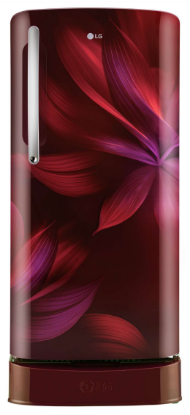 Picture of LG 210 Ltr, 5 Star Single Door Refrigerator, Smart Inverter Compressor With Base Stand Drawer, Scarlet Aura, GL-D231ASAU