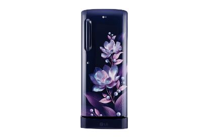 Picture of LG 224L Single Door Refrigerator, Smart Inverter Compressor with Base Stand Drawer, Blue Marvel, 5 Star GL-D241ABMU