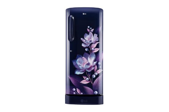 Picture of LG 224L Single Door Refrigerator, Smart Inverter Compressor with Base Stand Drawer, Blue Marvel, 5 Star GL-D241ABMU