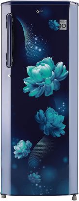 Picture of LG 261L Single Door Refrigerator with Smart Inverter Compressor, Smart Connect in Red Waterlily Finish, 3 Star GL-B281BRWX
