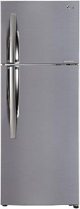 Picture of LG 291 L Frost Free Double Door 2 Star Refrigerator  (Shiny Steel, GL-C322KPZY)