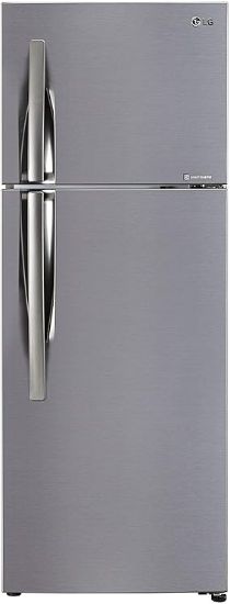 Picture of LG 291 L Frost Free Double Door 2 Star Refrigerator  (Shiny Steel, GL-C322KPZY)